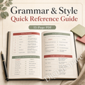 Grammar & Style Quick Reference Guide (PDF)