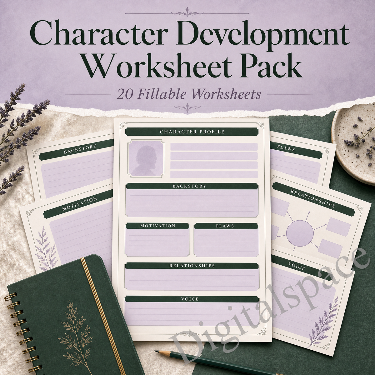 Character Development Worksheet Pack